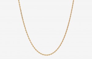 Oliver Cabell 2mm Rope Ketting Heren Goud | Nederland-783405