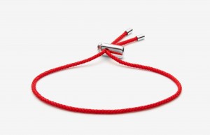 Oliver Cabell Cameron Cord Armband Heren Rood Zilver | Nederland-462597