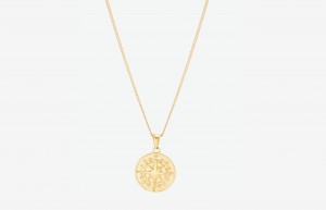 Oliver Cabell Compass Pendant Ketting Heren Goud | Nederland-021936