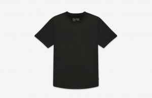 Oliver Cabell Curved Hem Tee T-Shirt Heren Zwart | Nederland-862937