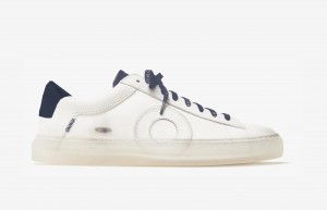 Oliver Cabell Low 1 Sneakers Dames Wit Donkerblauw | Nederland-129534