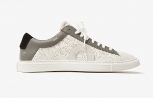 Oliver Cabell Low 1 Sneakers Dames Wit Khaki | Nederland-069314