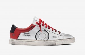 Oliver Cabell Low 1 Sneakers Dames Wit Rood | Nederland-637150