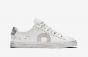 Oliver Cabell Low 1 Sneakers Dames Wit Zilver | Nederland-460825