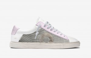 Oliver Cabell Low 1 Sneakers Dames Zilver Roze | Nederland-871592