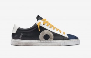 Oliver Cabell Low 1 Sneakers Dames Zwart Blauw | Nederland-467058