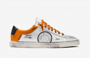 Oliver Cabell Low 1 Sneakers Heren Wit Oranje | Nederland-190463