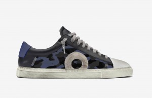 Oliver Cabell Low 1 Sneakers Heren Zwart Blauw | Nederland-521307