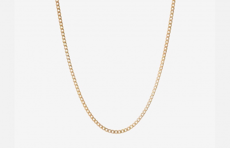 Oliver Cabell 3mm Cuban Ketting Heren Goud | Nederland-347586