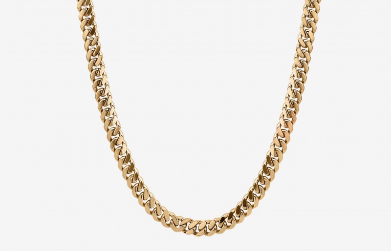 Oliver Cabell 5mm Cuban Ketting Heren Goud | Nederland-395841