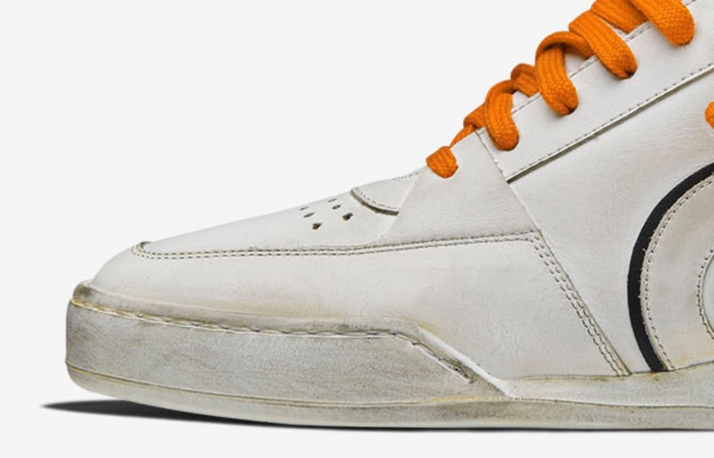 Oliver Cabell Court Sneakers Heren Wit Oranje | Nederland-130724