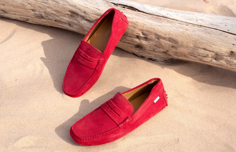 Oliver Cabell Driver Loafers Dames Rood | Nederland-149078