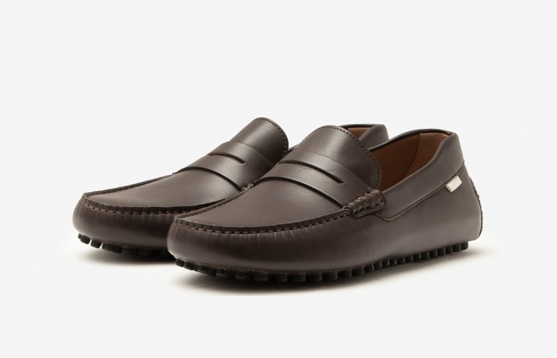 Oliver Cabell Driver Loafers Heren Chocola | Nederland-297506