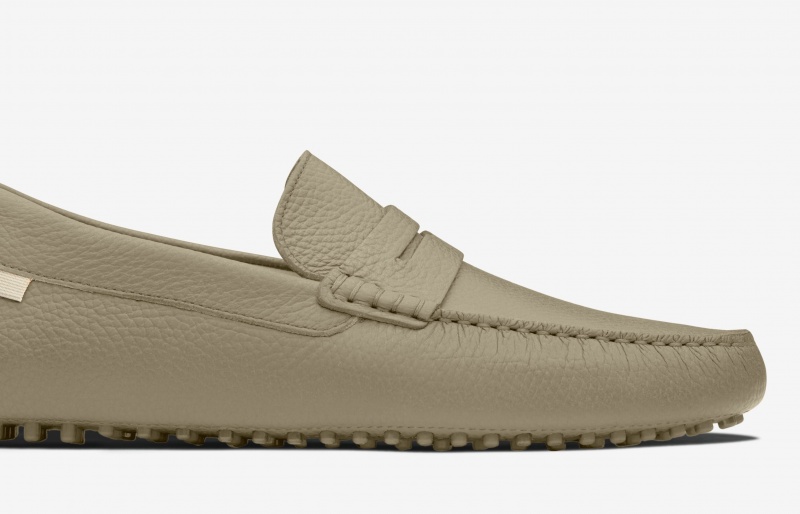 Oliver Cabell Driver Loafers Heren Khaki | Nederland-906743