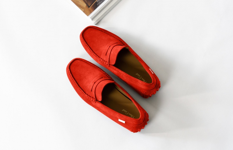 Oliver Cabell Driver Loafers Heren Rood | Nederland-971042