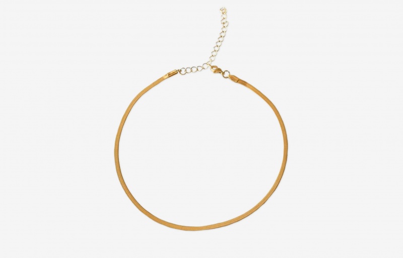 Oliver Cabell Herringbone Choker Ringen Dames Goud | Nederland-109753