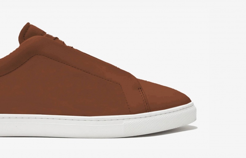 Oliver Cabell Low 1 Laceless Sneakers Heren Bruin | Nederland-507681