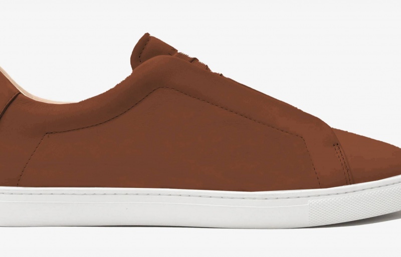 Oliver Cabell Low 1 Laceless Sneakers Heren Bruin | Nederland-507681