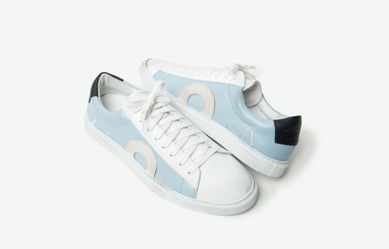 Oliver Cabell Low 1 Sneakers Dames Blauw | Nederland-483657