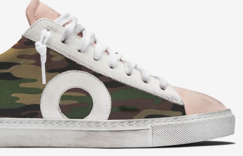 Oliver Cabell Low 1 Sneakers Dames Camo Roze | Nederland-561340