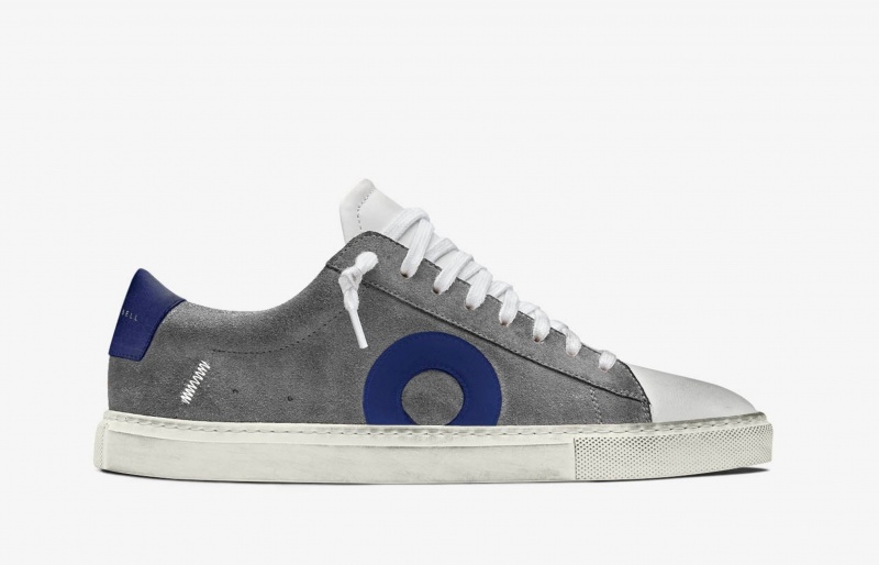 Oliver Cabell Low 1 Sneakers Dames Grijs Blauw | Nederland-043951