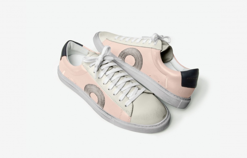 Oliver Cabell Low 1 Sneakers Dames Roze | Nederland-981634