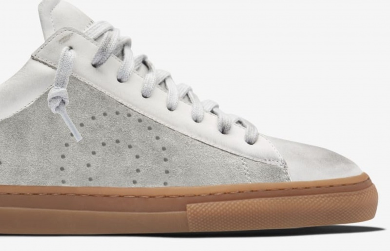 Oliver Cabell Low 1 Sneakers Dames Wit Grijs | Nederland-182359