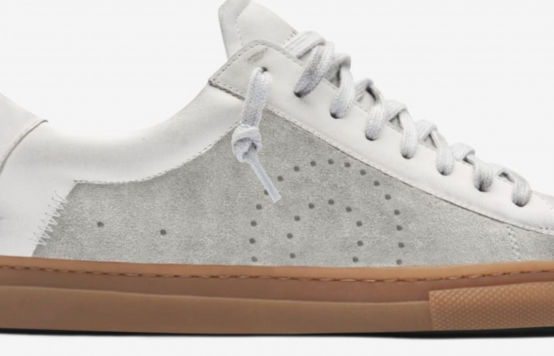 Oliver Cabell Low 1 Sneakers Dames Wit Grijs | Nederland-182359