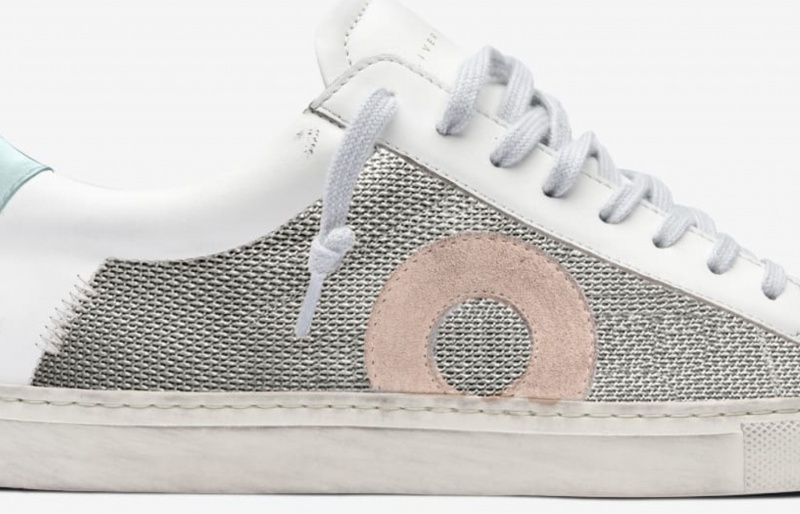 Oliver Cabell Low 1 Sneakers Dames Zilver | Nederland-825619