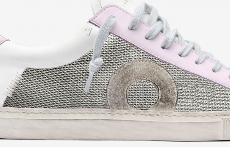 Oliver Cabell Low 1 Sneakers Dames Zilver Roze | Nederland-871592