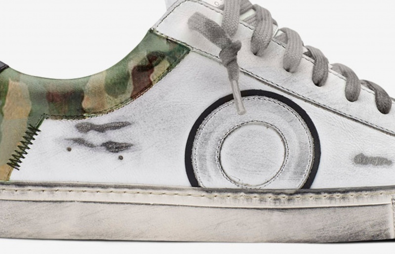 Oliver Cabell Low 1 Sneakers Heren Zilver Camo | Nederland-897164