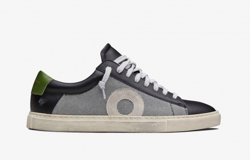 Oliver Cabell Low 1 Sneakers Heren Zwart Wit | Nederland-520869