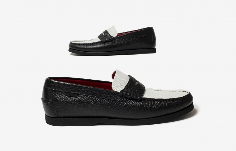 Oliver Cabell Penny Loafers Dames Zwart Wit | Nederland-245768