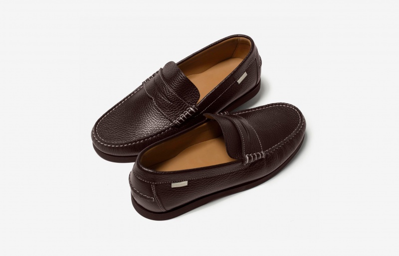 Oliver Cabell Penny Loafers Heren Chocola | Nederland-619840