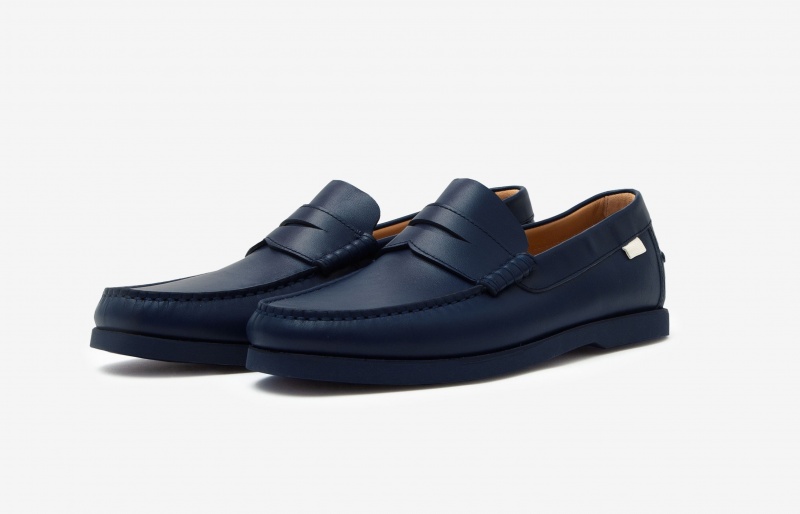 Oliver Cabell Penny Loafers Heren Donkerblauw | Nederland-396125