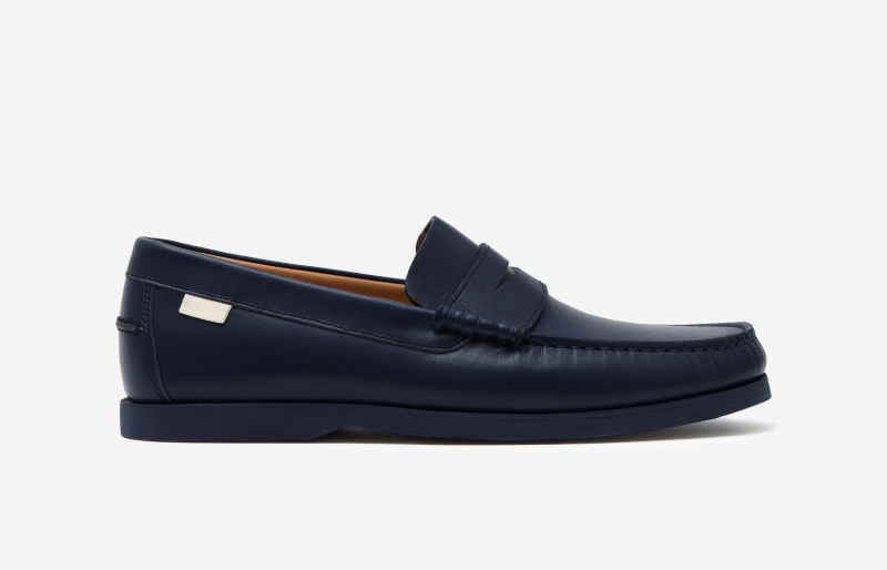 Oliver Cabell Penny Loafers Heren Donkerblauw | Nederland-396125