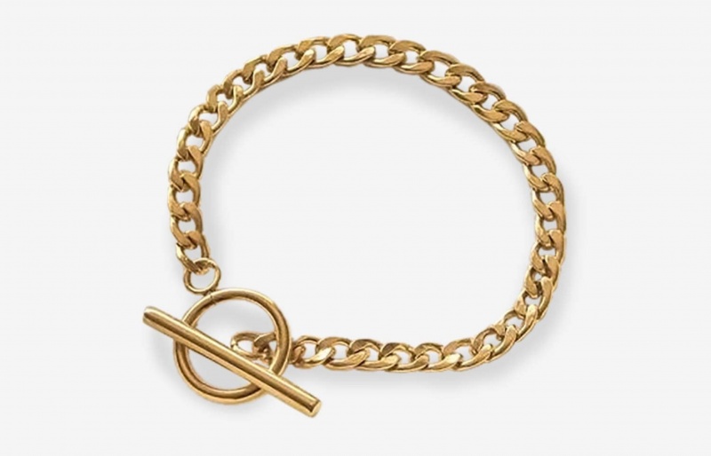 Oliver Cabell Toggle Chain Armband Dames Goud | Nederland-270316