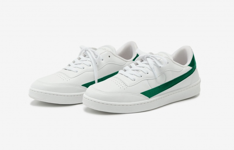 Oliver Cabell Vegan 581 Sneakers Dames Wit Groen | Nederland-751830